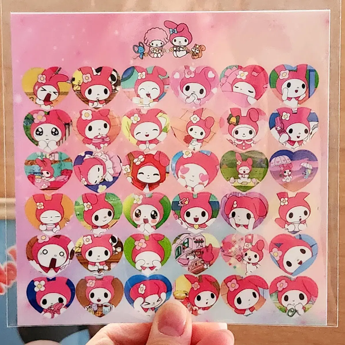 My Melody/My Melody Stickers/Marmel Stickers/Heart Stickers/Character Heart Stickers/Stickers