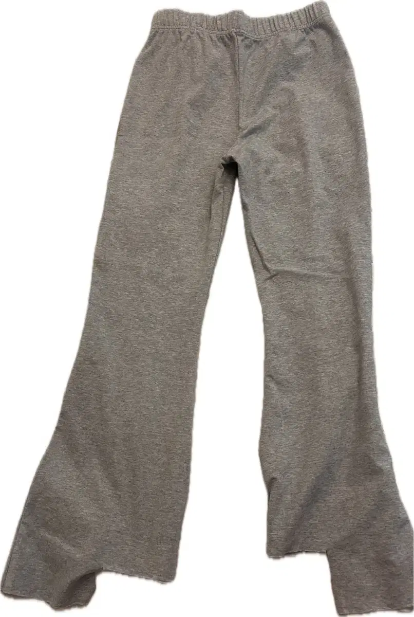 Gray bootcut training pants