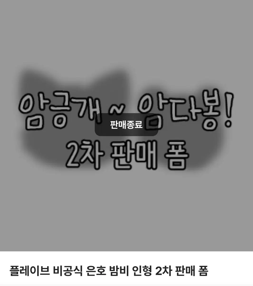 플레이브 은호 비공식 인형 암긍개 양도