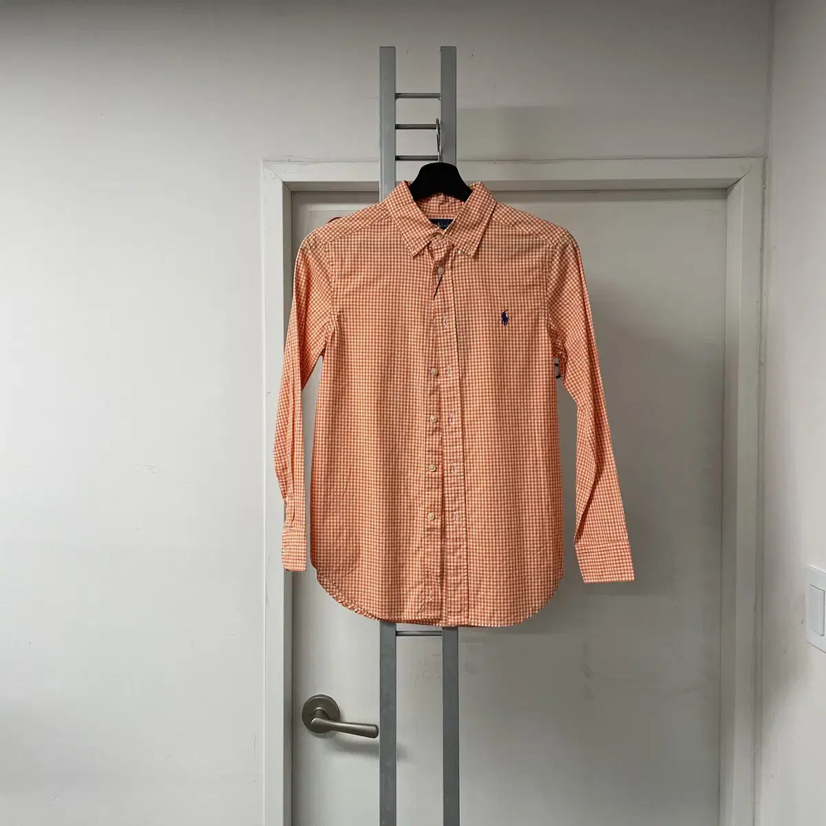 Polo Ralph Lauren Check Shirt Orange M 10-12 (W)