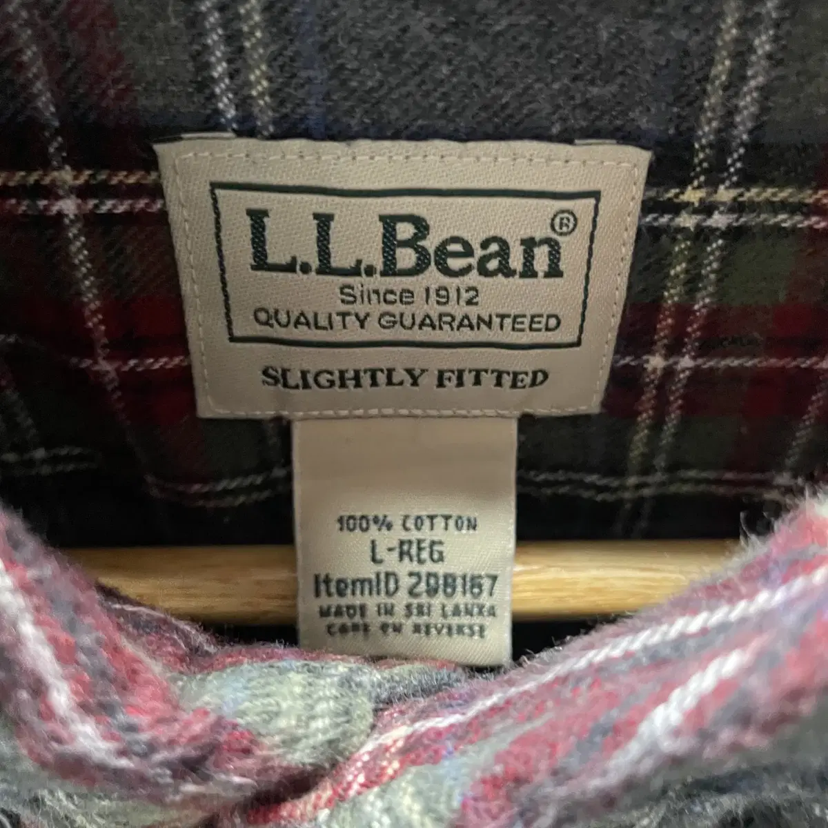 LL BEAN 엘엘빈 플란넬 체크셔츠