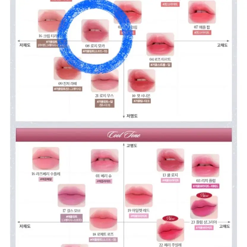 [새상품일괄] 토니모리 로지모카+투에이엔 멜로즈+힌스 틴트+더샘 컨실러