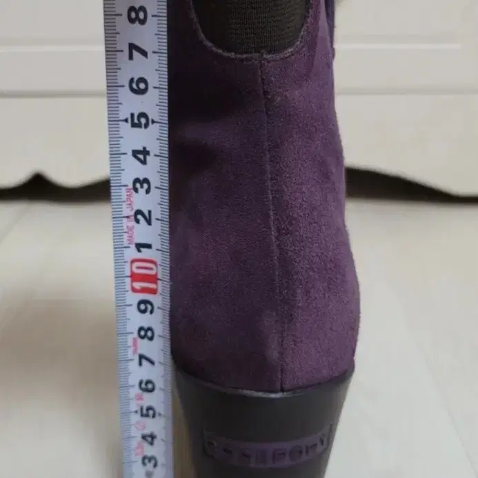 락포트 ROCKPORT 가보시 앵클부츠 사이즈 235 뒷굽7cm 보라색