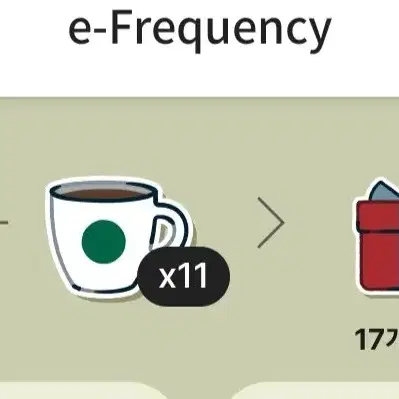 스타벅스 프리퀀시 일반 하양 11개
