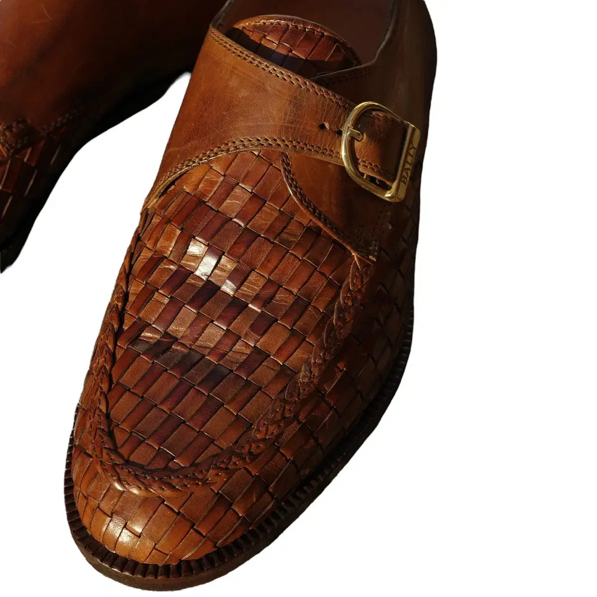 Bally Intrecciato monk strap Loafer