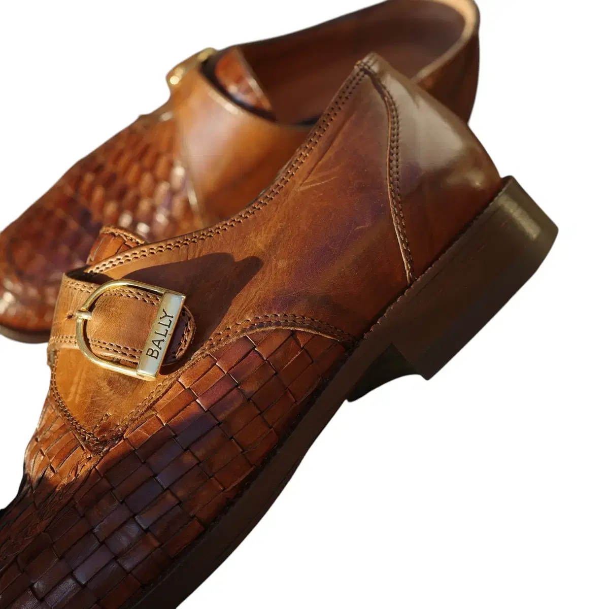 Bally Intrecciato monk strap Loafer