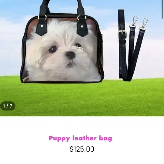 허자보이 hurjaboy puppy leather bag