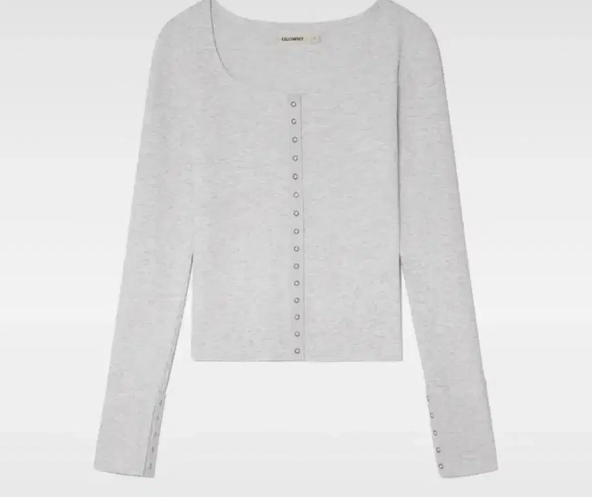 Glenny Nostalgia Cardigan Melange Gray