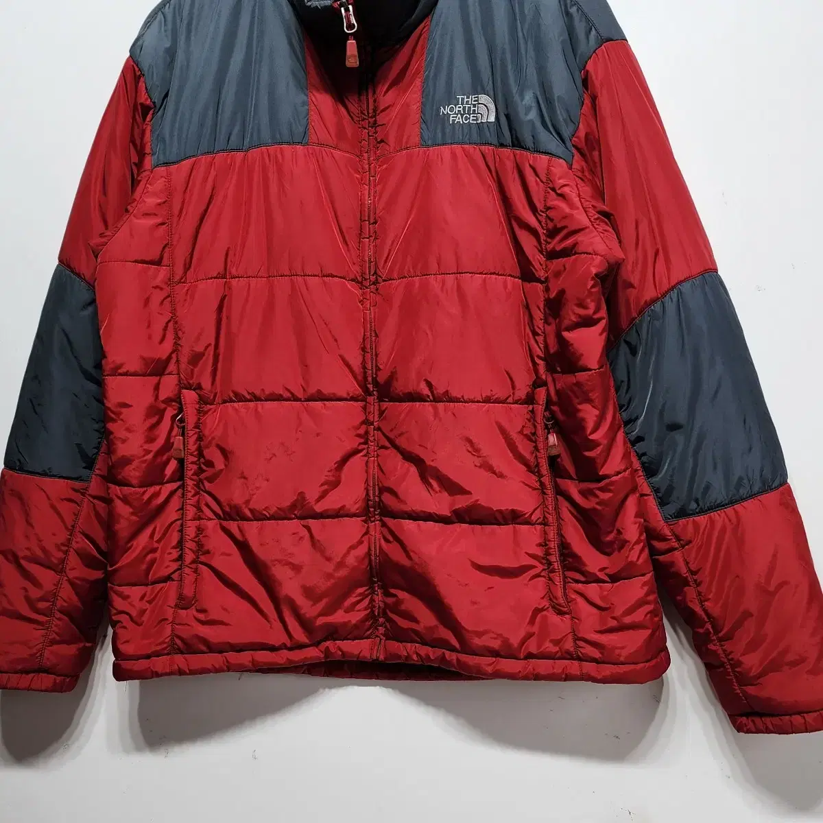 노스페이스 THE NORTH FACE 경량패딩 점퍼 자켓 레드XL