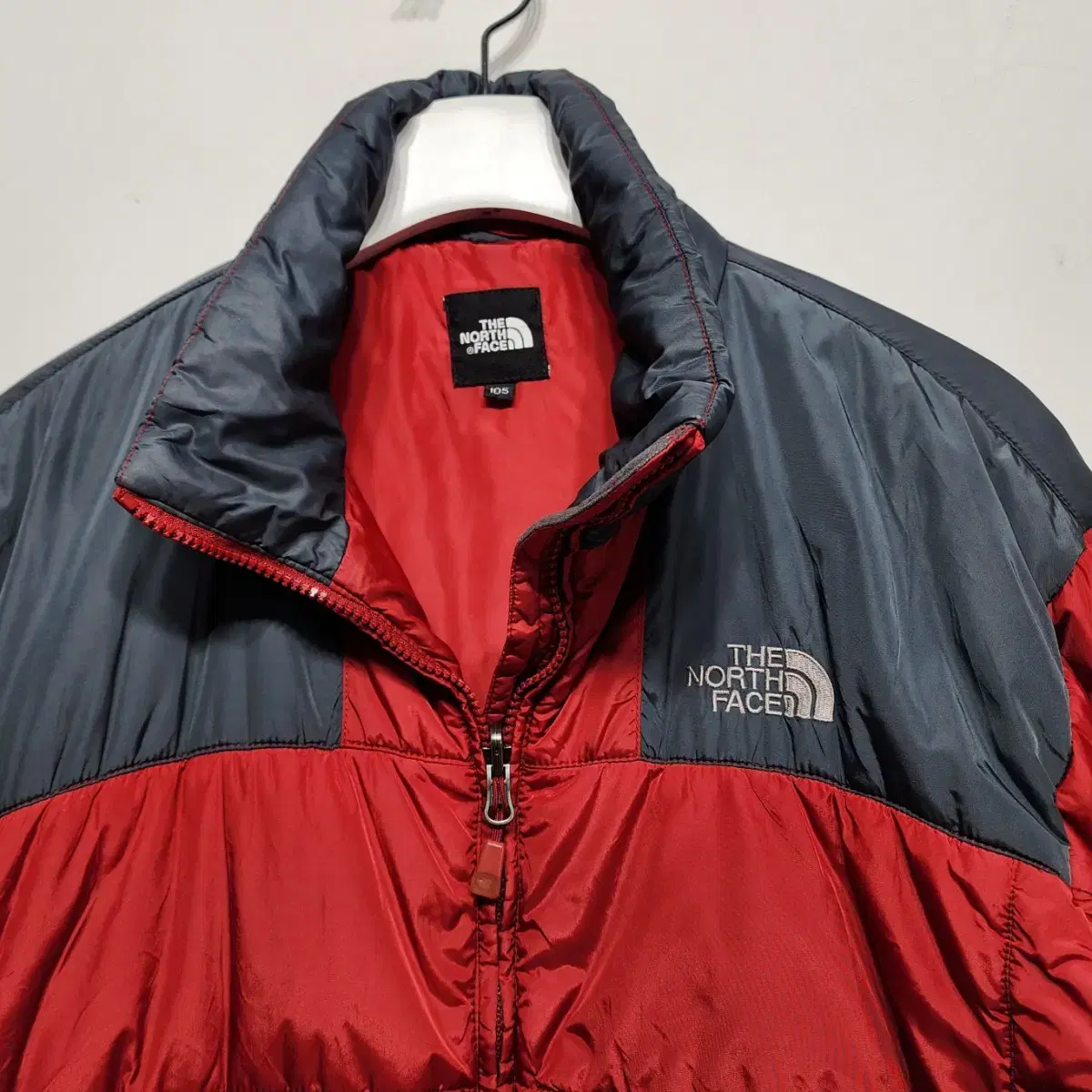 노스페이스 THE NORTH FACE 경량패딩 점퍼 자켓 레드XL