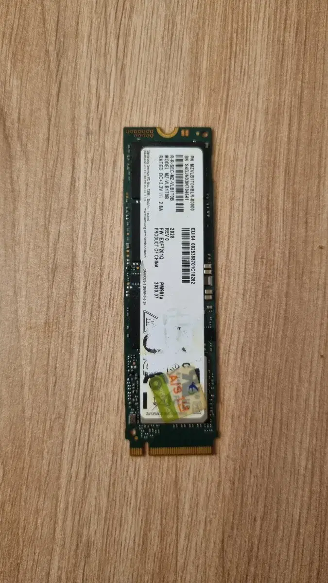 삼성 pm981a m.2 nvme 1tb 팝니다