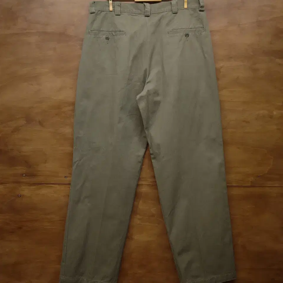 80s inverted two tuck cotton pants