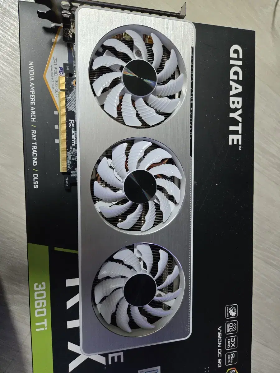 기가바이트 지포스RTX3060ti 비전 화이트