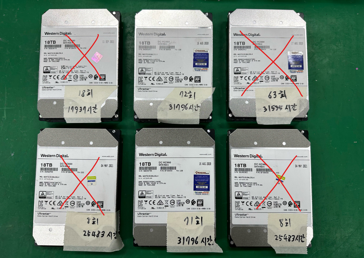 18TB(18테라) SATA HDD (WD)