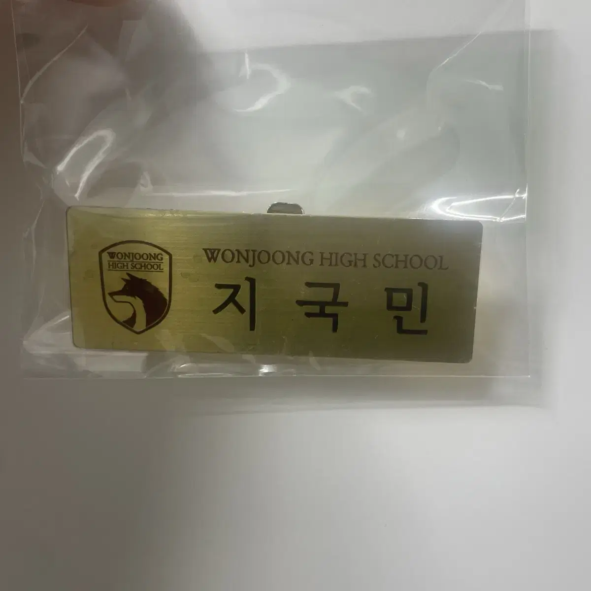 가비지타임 지국민 명찰