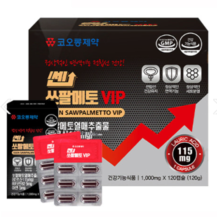 [코오롱제약] 쎈 쏘팔메토 VIP(1,000mgX120정/4개월분)