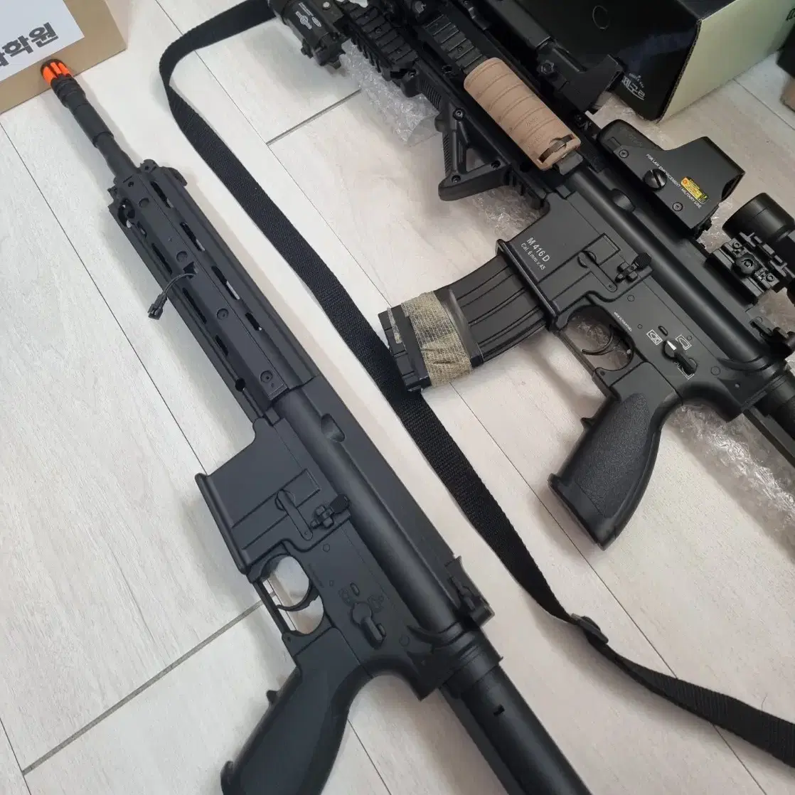 아카데미 HK416 R.I.S 도색작 판매합니다.