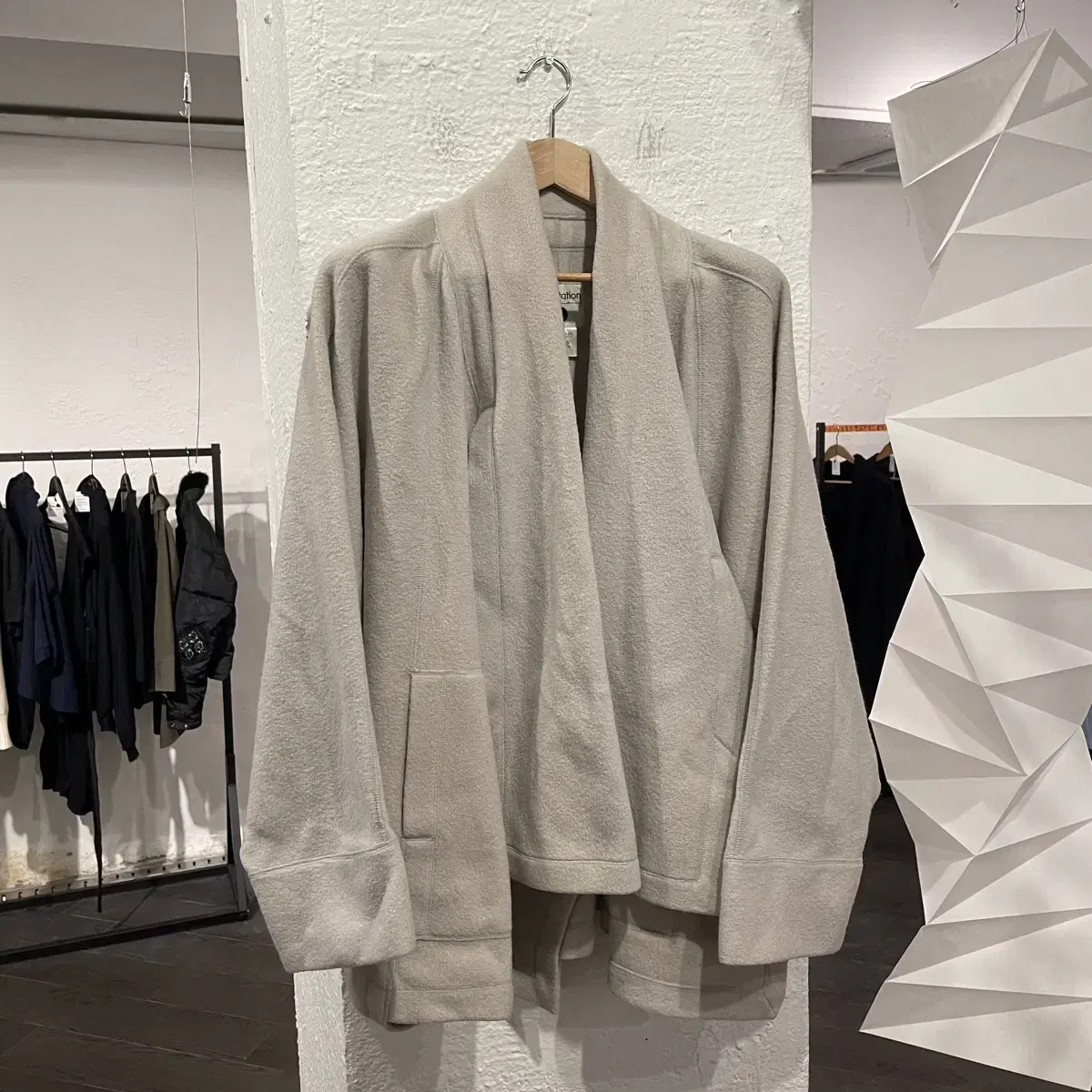 Issey Miyake Scarf Layered Kimono Jacket