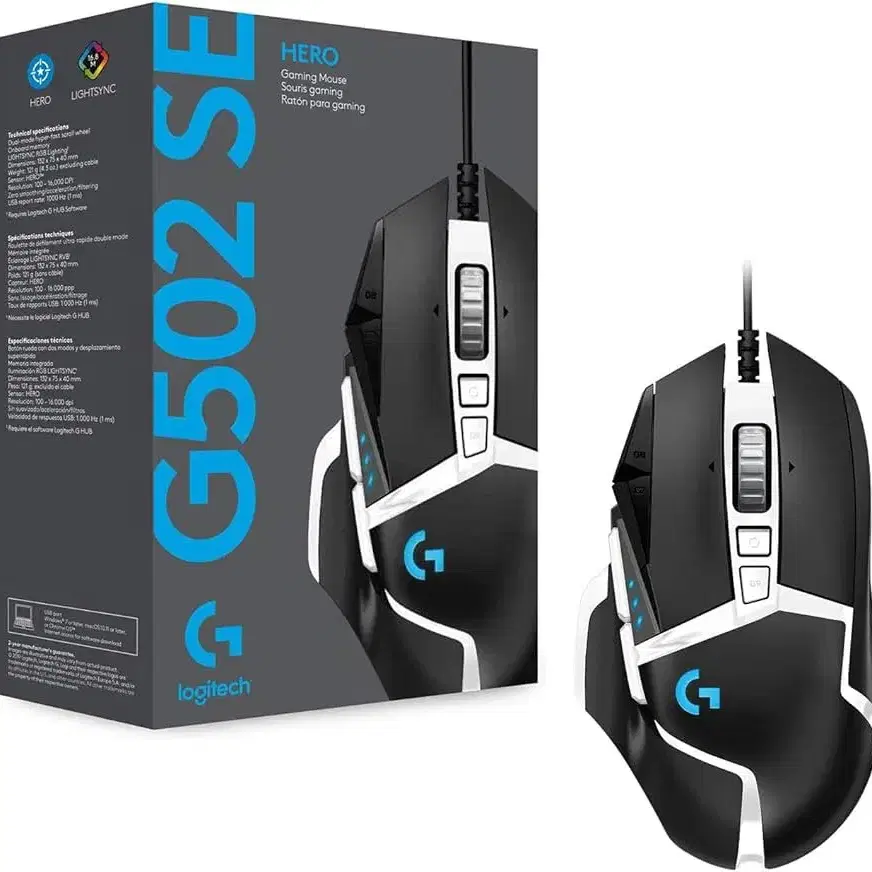 로지텍 g502 se hero 게이밍 마우스