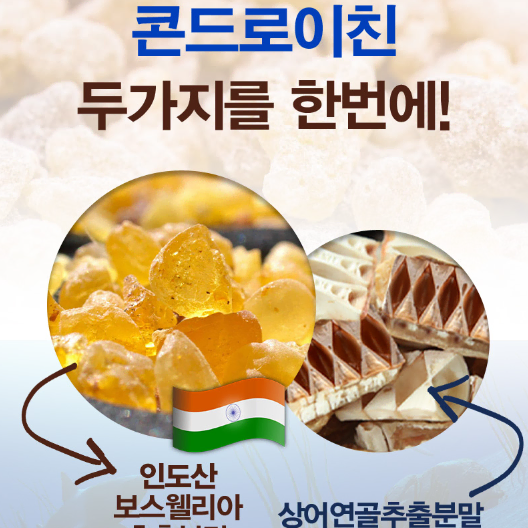 [코오롱제약] 콘드로이친N 보스웰리아(120정/4개월분)