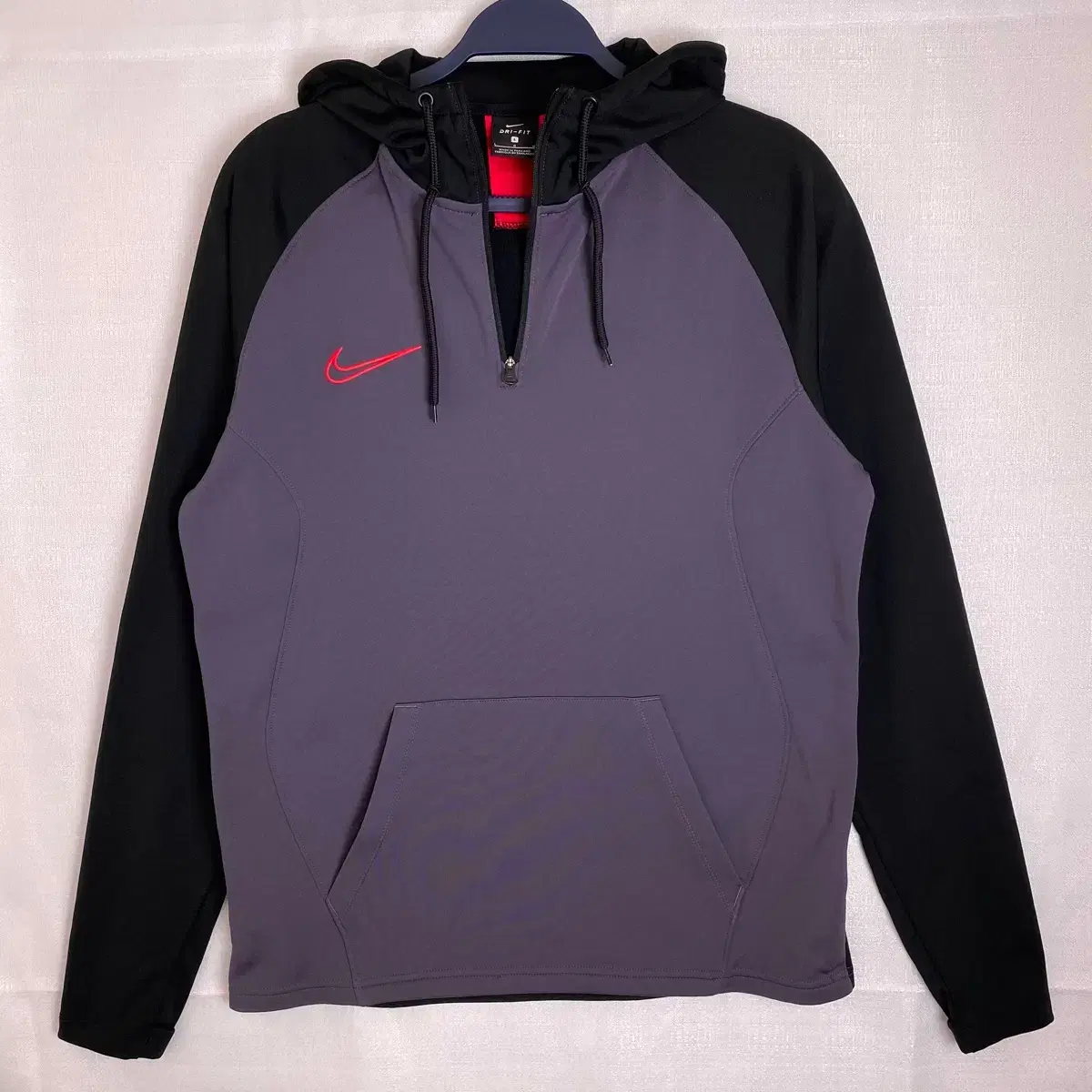 [L] Nike DryFit Academy Brushed Half Zip Hoodie Purple Vahn