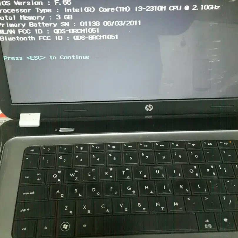 hP 노트북 i3  2세대  g6-1121TU 부품용