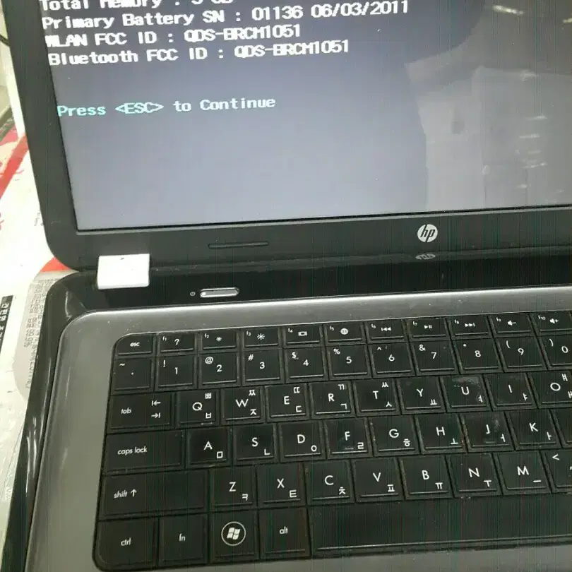 hP 노트북 i3  2세대  g6-1121TU 부품용