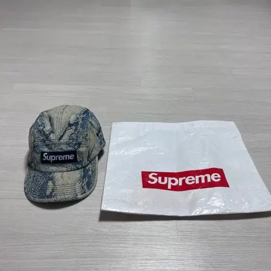 Supreme denim camp cap