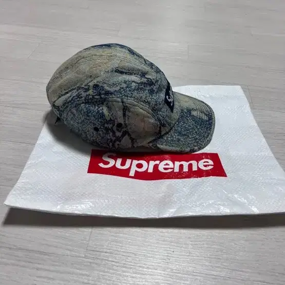 Supreme denim camp cap