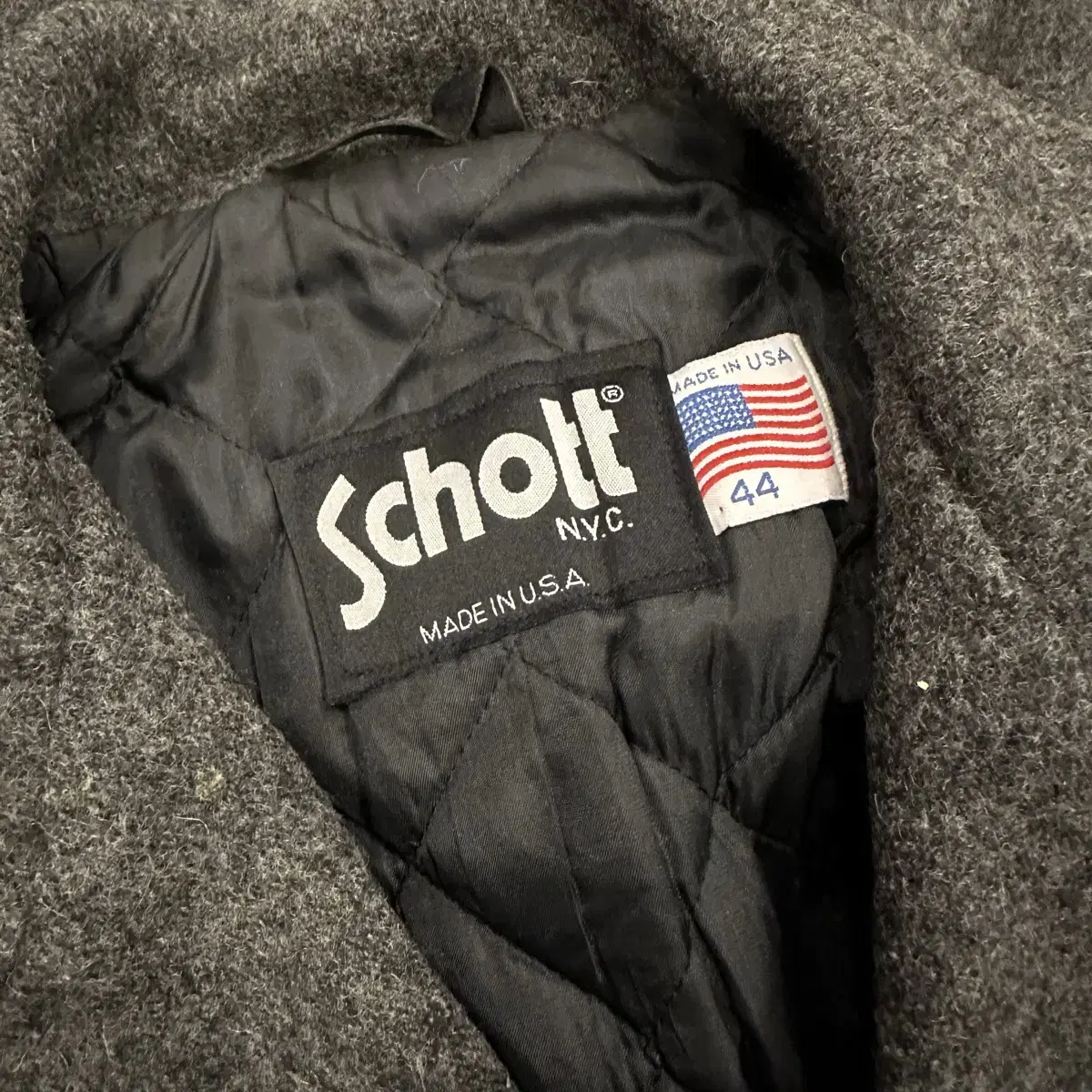 Schott USA 쇼트 미해군 울 밀리터리 피코트