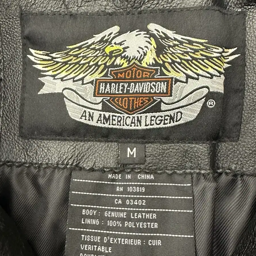 Harley Davidson 할리데이비슨 리얼 레더 플레임 라이더 자켓