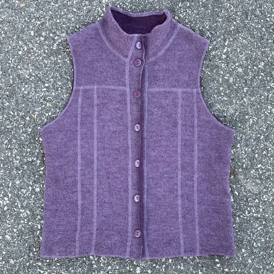 Purple Wool Vest