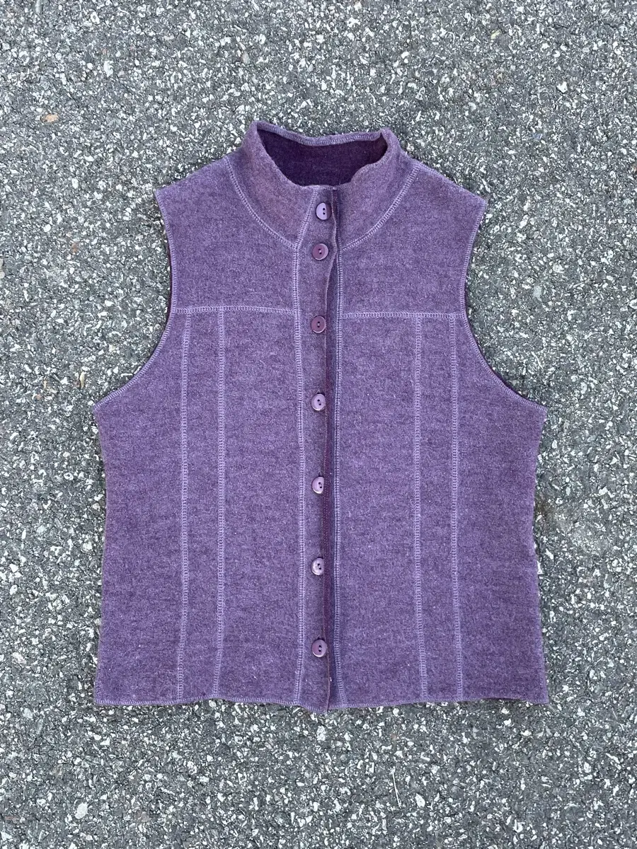 Purple Wool Vest