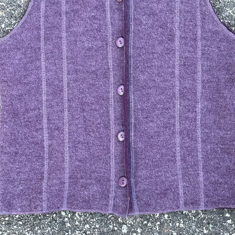 Purple Wool Vest