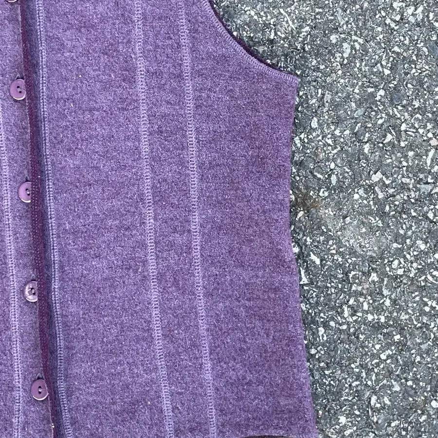 Purple Wool Vest