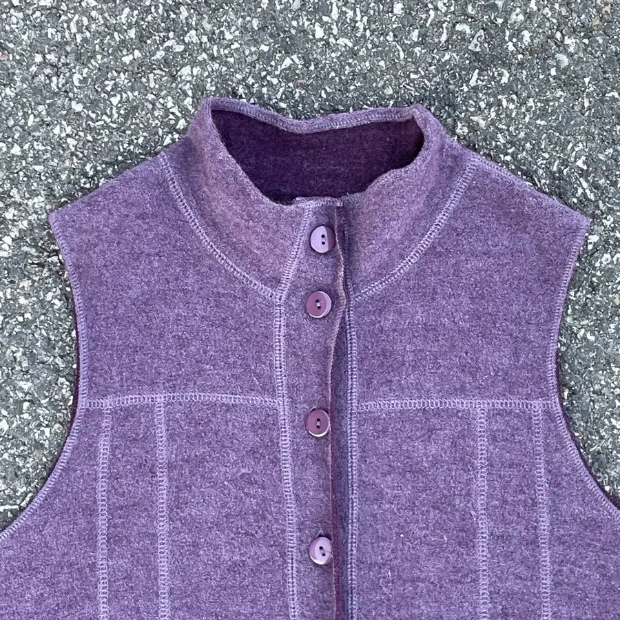 Purple Wool Vest