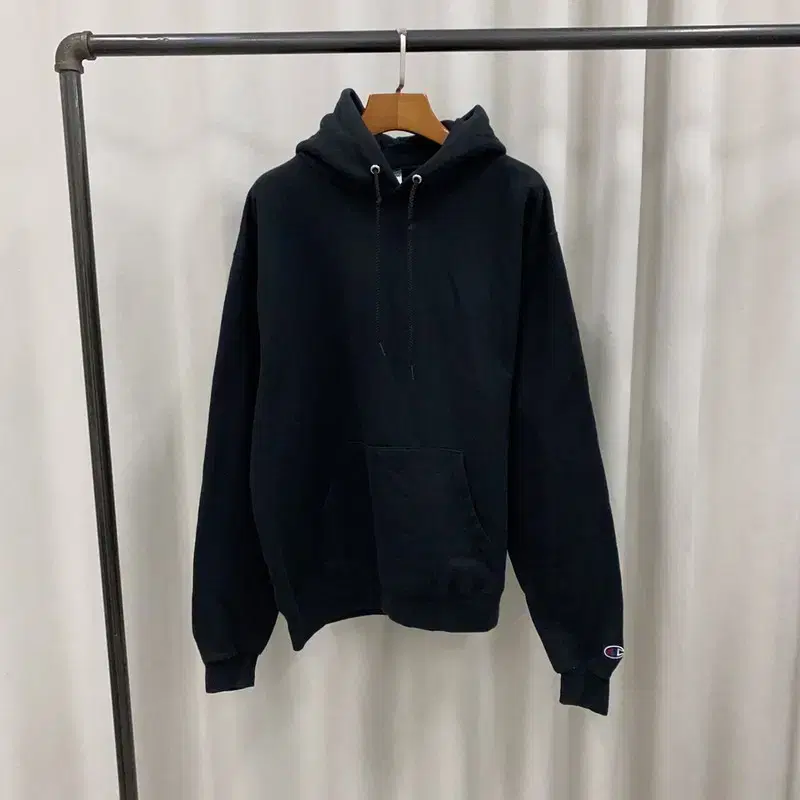 Champion Echo Ascetic Black Weak Momo Overfit Hoodie 100 A07313