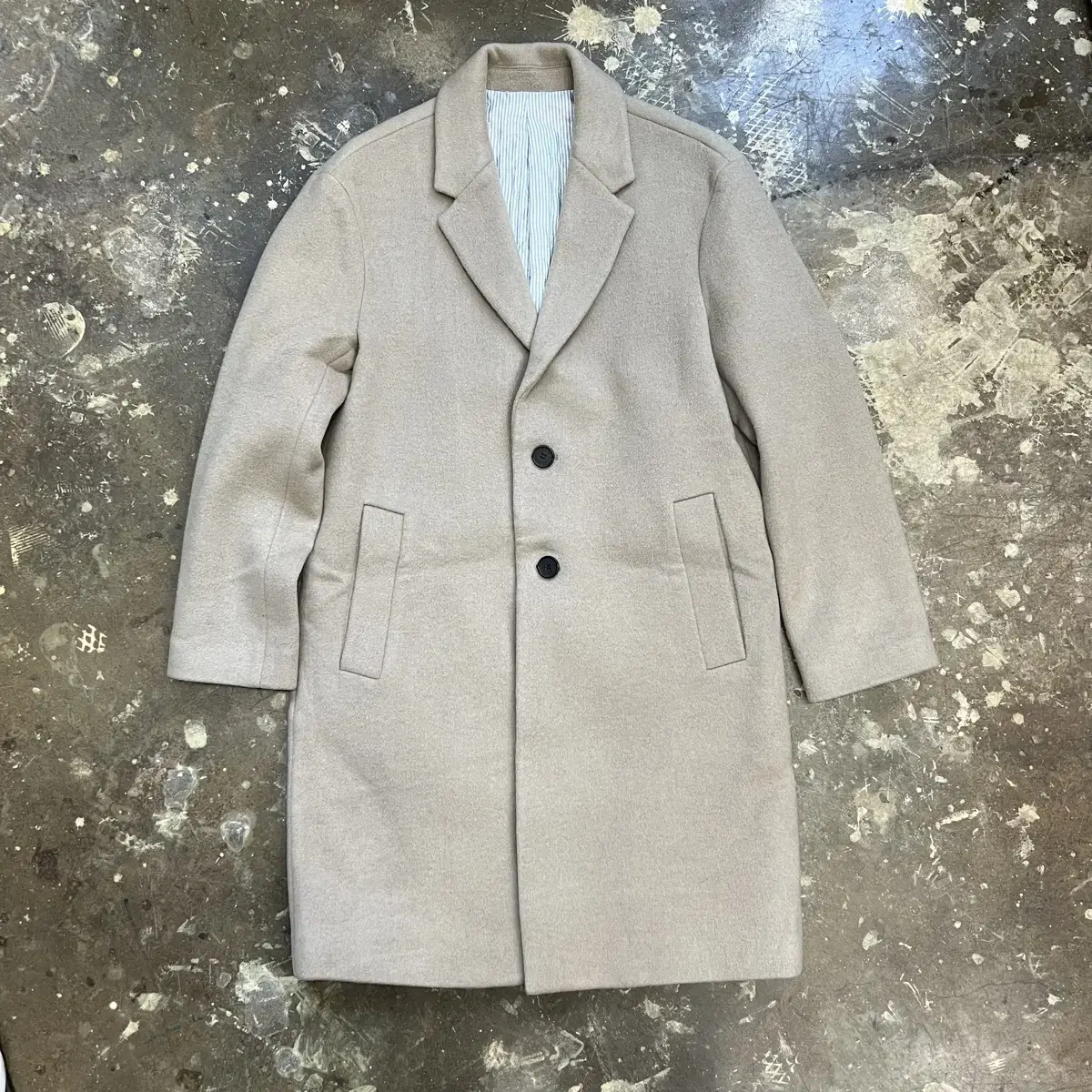 95) T I Foreman Tiaforeman Cashmere and Wool Coat