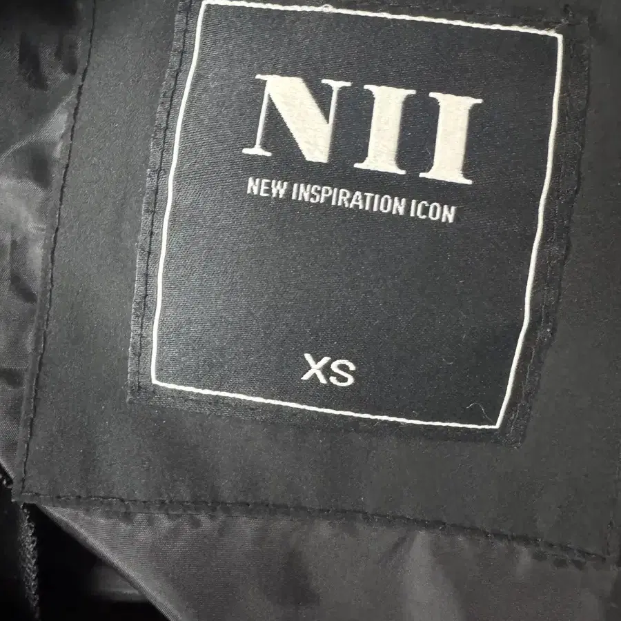 여성 NII 니 거위털 후드 롱패딩 XS