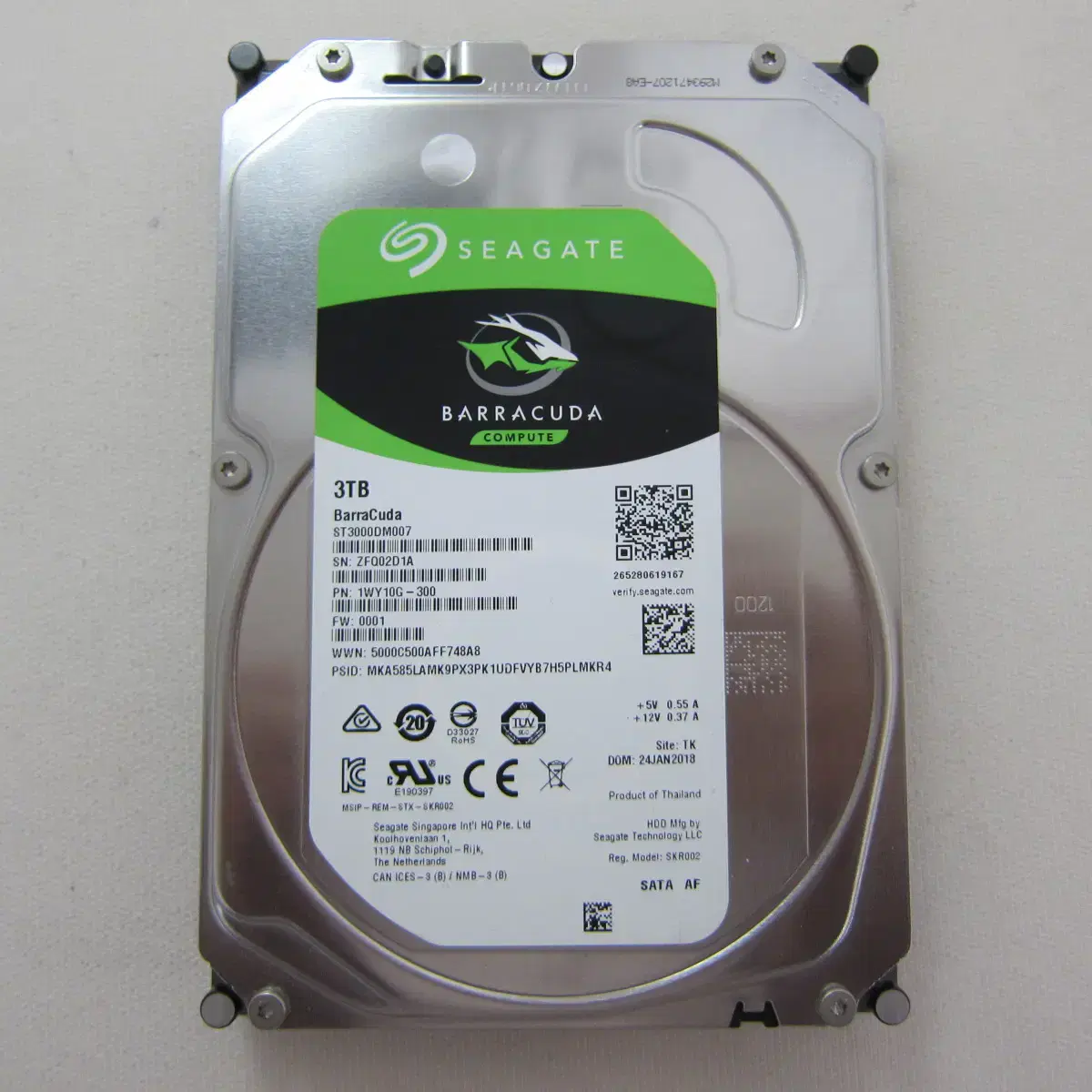 Seagate 하드디스크  BarraCuda 5400/256M 3TB