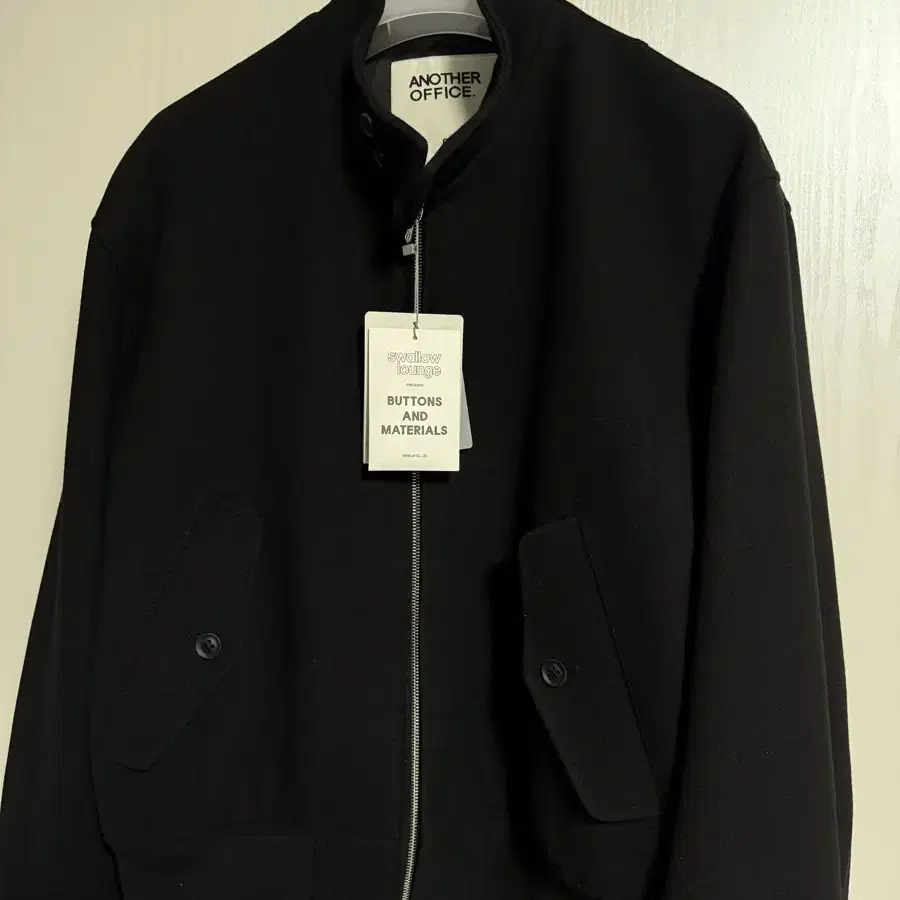 [2] 어나더오피스 휴즈 해링턴 자켓 블랙 Huge Harrington