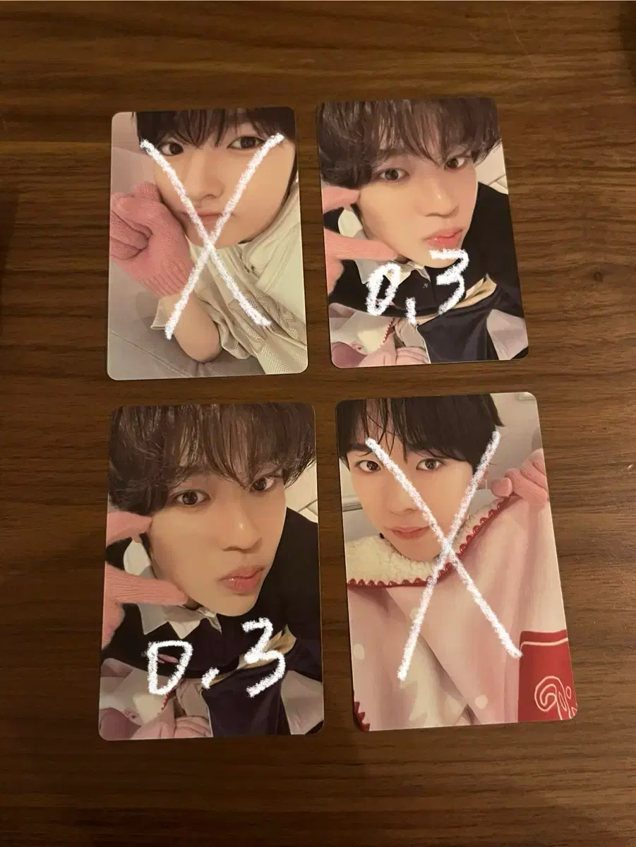 NCT Wish Pink Christmas photocard sion