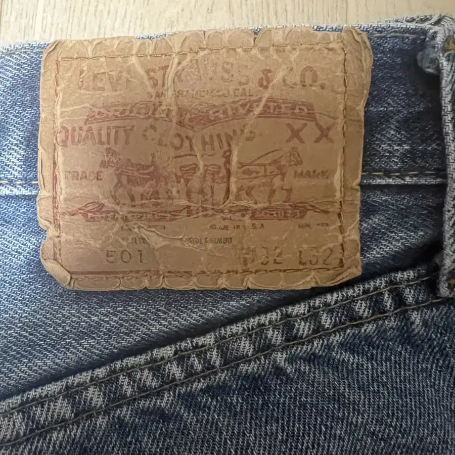 70s levis 501 66 후기 블랭크 탭