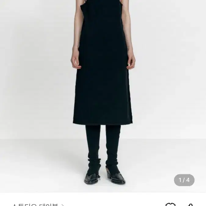 스튜디오 테이블 CASH SLEEVELESS DRESS, BLACK