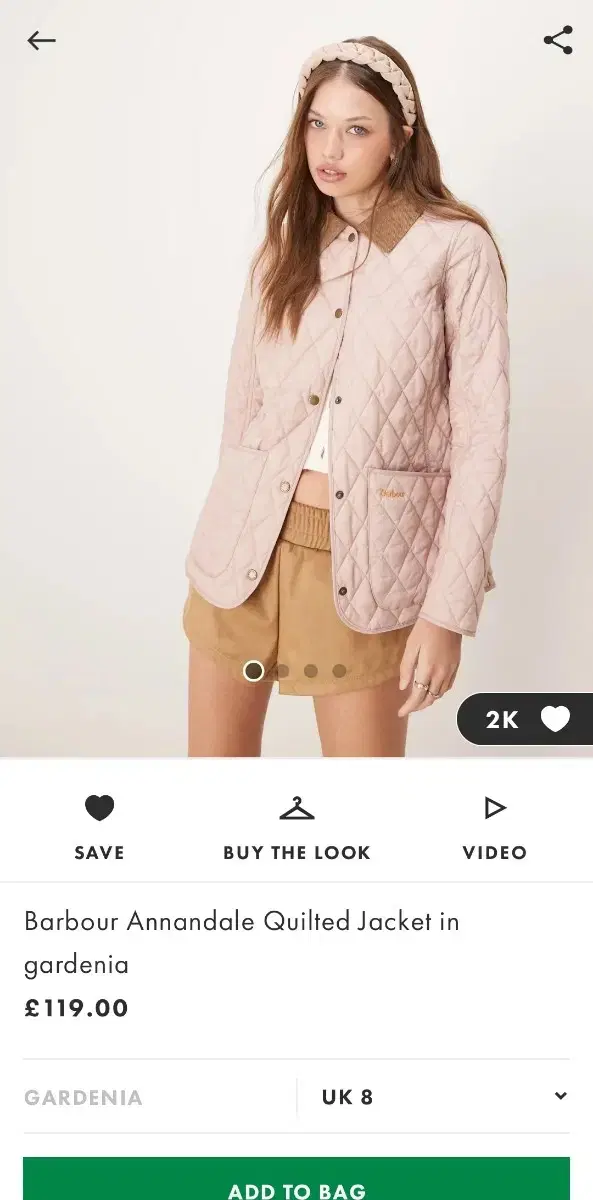 Barbour Annandale Pink Jacket ㅡAccessories