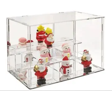 JINGBAN 피규어 케이스 클리어 뒷면-바닥면 거울 3층 보관 케이스