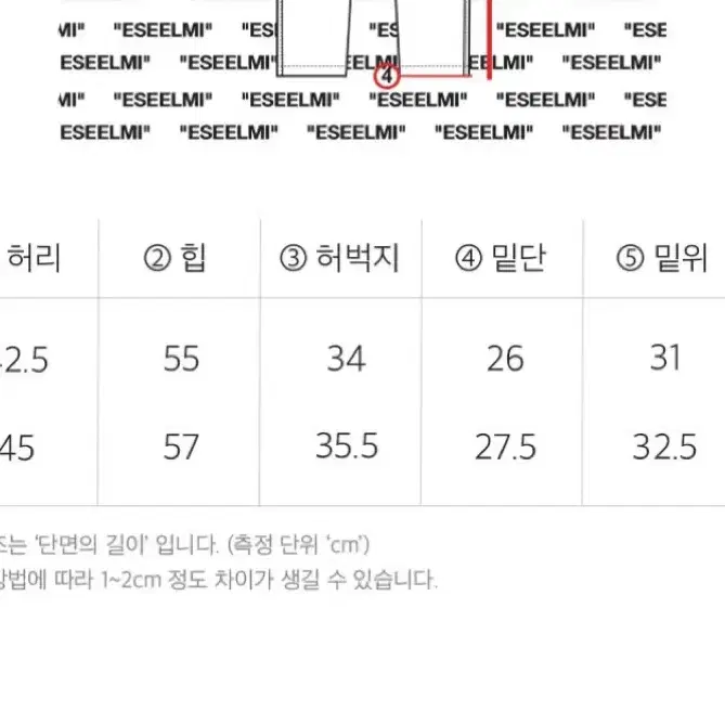 에씰미 더블 레이어드 새깅팬츠 2size