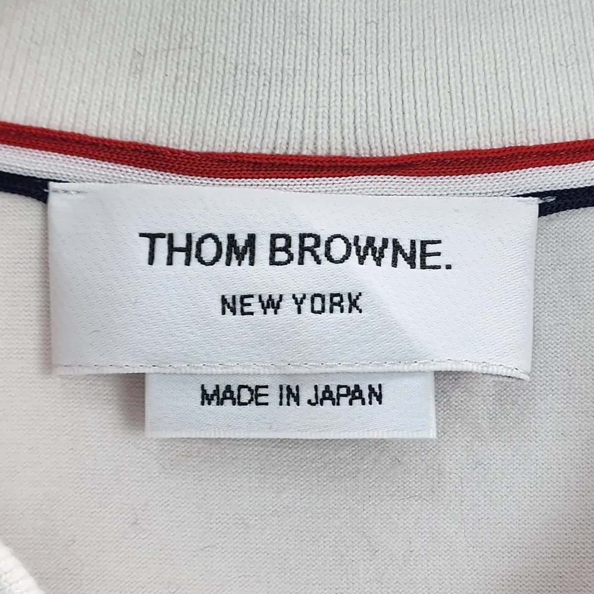 [1] THOM BROWNE 톰브라운 카라넥 반팔티셔츠