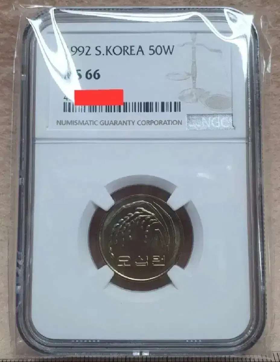 (준특년도) 그레이딩 소량 1992년 50주 NGC MS 66