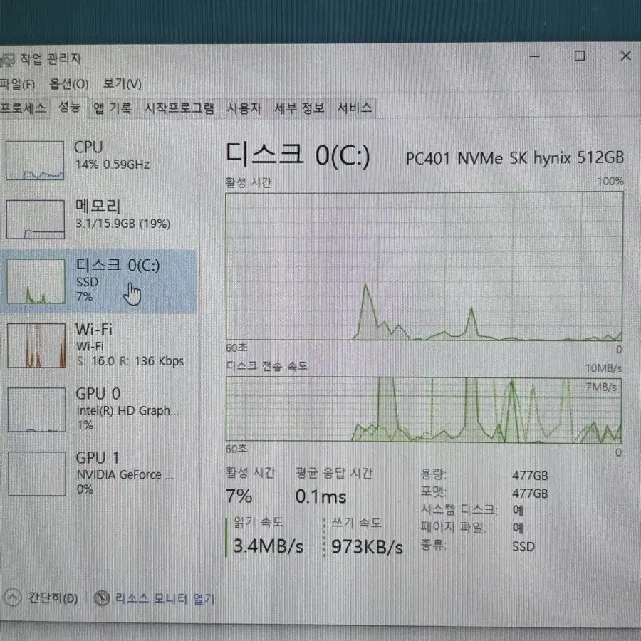 DELL XPS 15 9560 노트북